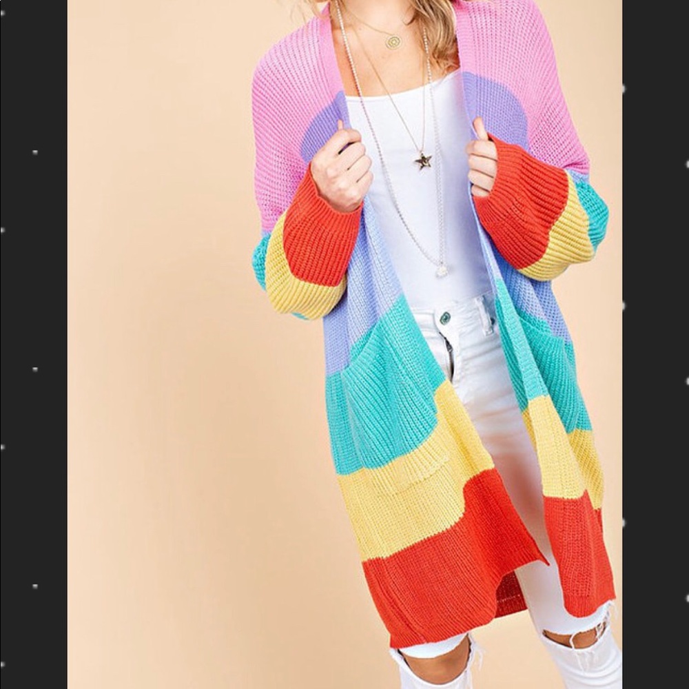 Rainbow cardigan